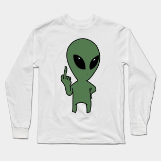 Fuck off Alien - We come in peace Long Sleeve T-Shirt